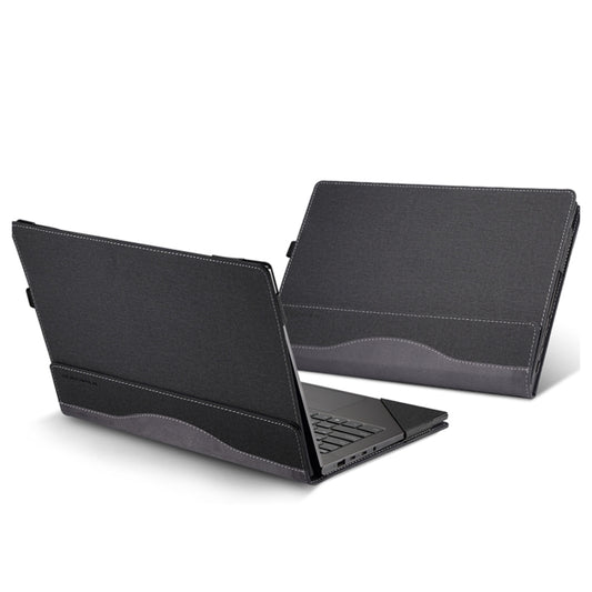 For MicroSoft Surface Laptop 15 inch Leather Laptop Shockproof Protective Case(Black) - Screen & Keyboard Cover by buy2fix | Online Shopping UK | buy2fix