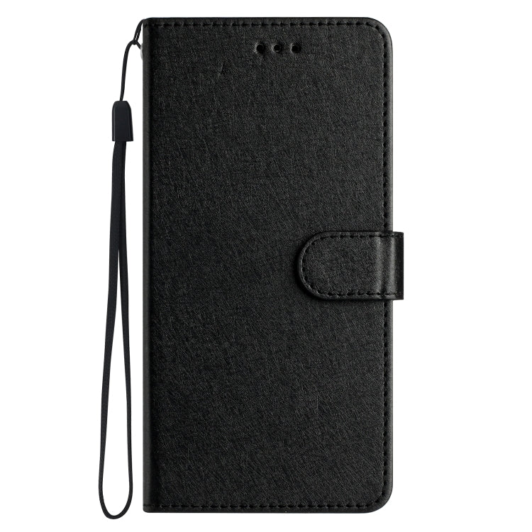 For iPhone 16 Pro Max Silk Texture Horizontal Flip Leather Phone Case(Black) - iPhone 16 Pro Max Cases by buy2fix | Online Shopping UK | buy2fix