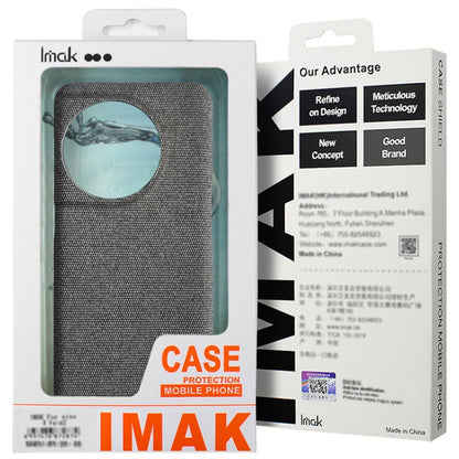 For Google Pixel 9 / 9 Pro imak Ruiyi Series Cloth Texture PU + PC Phone Case(Light Grey) - Google Cases by imak | Online Shopping UK | buy2fix