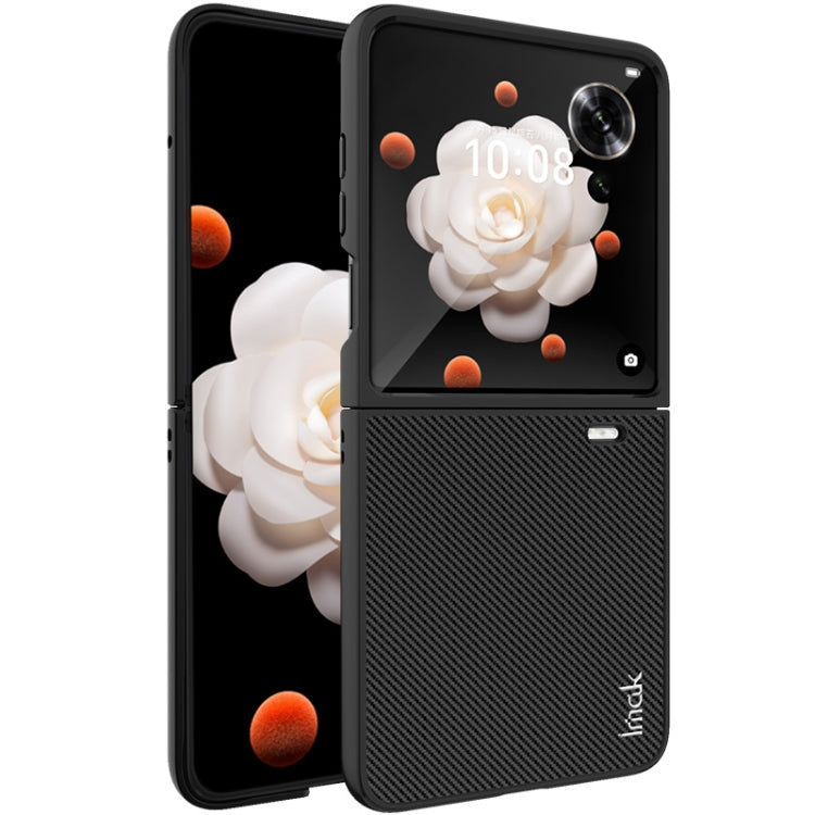 For Honor Magic V Flip imak Ruiyi Series Carbon Fiber PU + PC Phone Case - Honor Cases by imak | Online Shopping UK | buy2fix