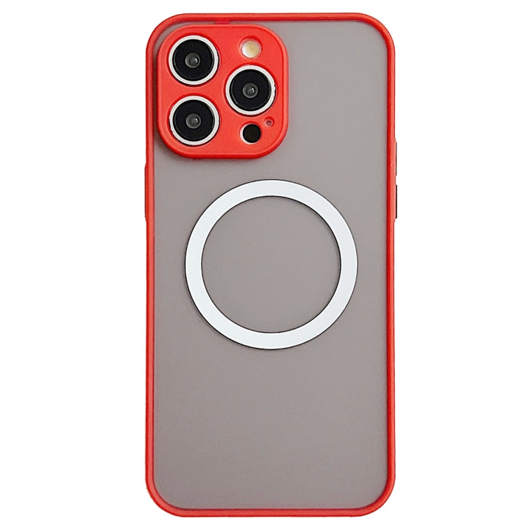 For iPhone 16 Pro Max Hawkeye Skin Feel MagSafe Phone Case(Red) - iPhone 16 Pro Max Cases by buy2fix | Online Shopping UK | buy2fix