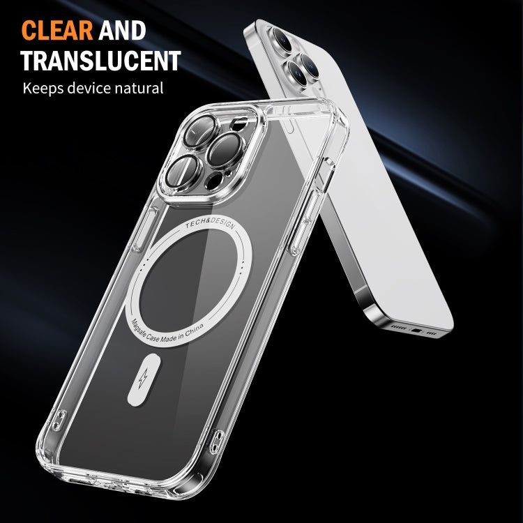 For iPhone 15 Pro Airbag Magsafe PC Hybrid TPU Phone Case(Transparent) - iPhone 15 Pro Cases by buy2fix | Online Shopping UK | buy2fix