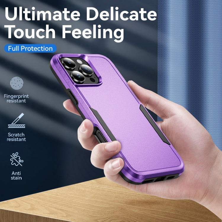 For iPhone 16 Pro Pioneer Armor Heavy Duty PC + TPU Phone Case(Purple+Black) - iPhone 16 Pro Cases by buy2fix | Online Shopping UK | buy2fix