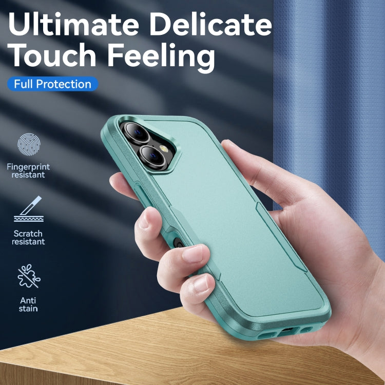 For iPhone 16 Plus Pioneer Armor Heavy Duty PC + TPU Phone Case(Green) - iPhone 16 Plus Cases by buy2fix | Online Shopping UK | buy2fix