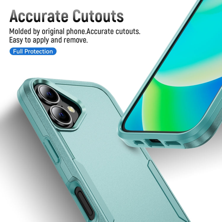 For iPhone 16 Plus Pioneer Armor Heavy Duty PC + TPU Phone Case(Green) - iPhone 16 Plus Cases by buy2fix | Online Shopping UK | buy2fix