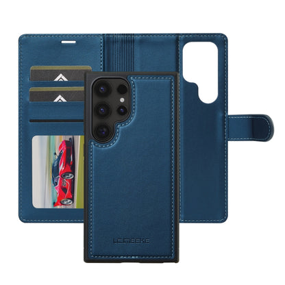 For Samsung Galaxy S24 Ultra 5G LC.IMEEKE L2 Series Detachable Magsafe PU Phone Case with Lanyard(Blue) - Galaxy S24 Ultra 5G Cases by LC.IMEEKE | Online Shopping UK | buy2fix