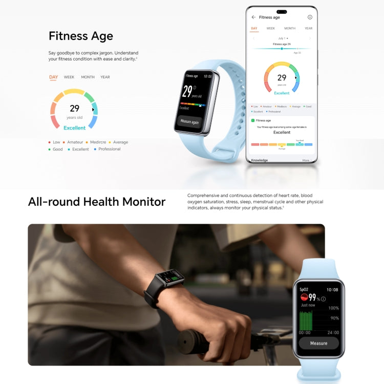 Honor Band 9, 1.57 inch AMOLED Screen, Support Heart Rate / Blood Oxygen / Sleep Monitoring, Standard Version(Blue) - Wearable Devices by Huawei | Online Shopping UK | buy2fix