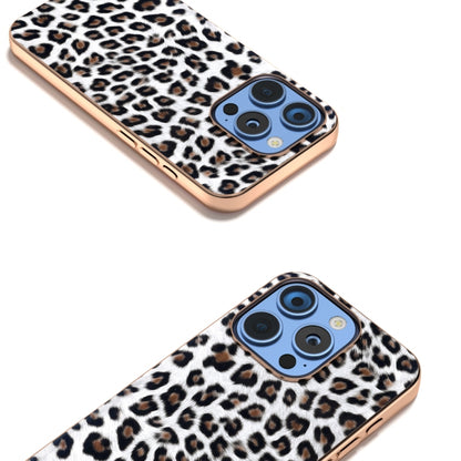 For iPhone 16 Pro Max Nano Plating Leopard Print Phone Case(Silver) - iPhone 16 Pro Max Cases by buy2fix | Online Shopping UK | buy2fix