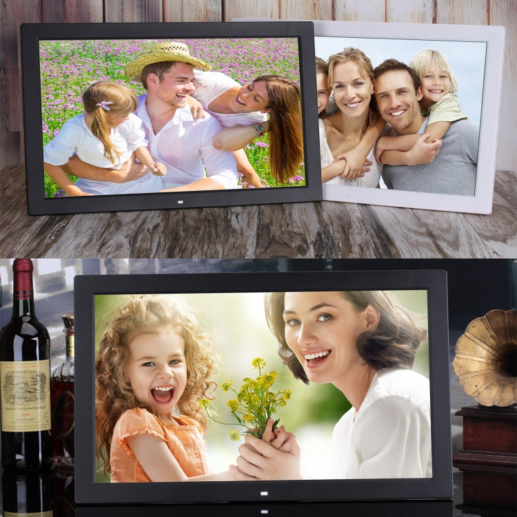 18.5 inch IPS Screen Digital Photo Frame, Plug Type:EU Plug(Black) - 15 inch Above by buy2fix | Online Shopping UK | buy2fix