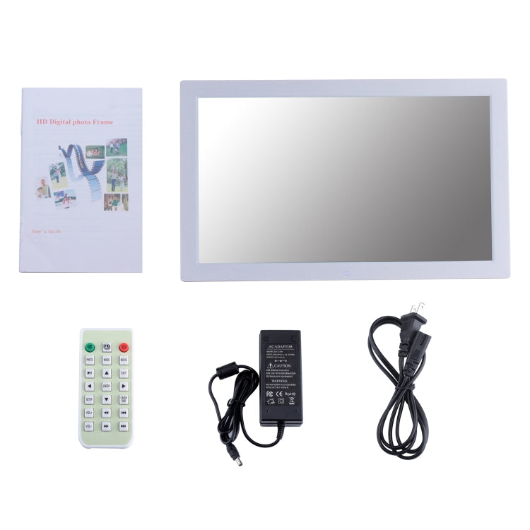 21.5 inch IPS Screen Digital Photo Frame, Plug Type:US Plug(White) - 15 inch Above by buy2fix | Online Shopping UK | buy2fix