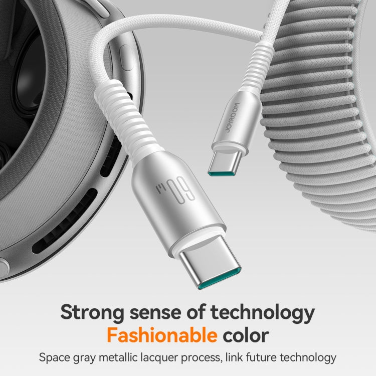 JOYROOM S-A51 Cutting-Edge Series 3A Fast Charging Data Cable, Type-C to Type-C Cable, Length: 1.2m(Light Gray) - USB-C & Type-C Cable by JOYROOM | Online Shopping UK | buy2fix