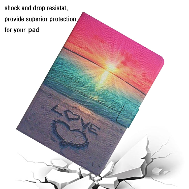 For iPad Pro 11 2024  Colored Drawing Pattern Flip Leather Smart Tablet Case(Sunrise) - iPad Pro 11 2024 Cases by buy2fix | Online Shopping UK | buy2fix