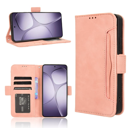 For Redmi K70 Ultra Skin Feel Calf Texture Card Slots Leather Phone Case(Pink) - Xiaomi Cases by buy2fix | Online Shopping UK | buy2fix