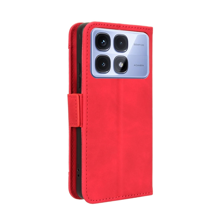 For Redmi K70 Ultra Skin Feel Calf Texture Card Slots Leather Phone Case(Red) - Xiaomi Cases by buy2fix | Online Shopping UK | buy2fix