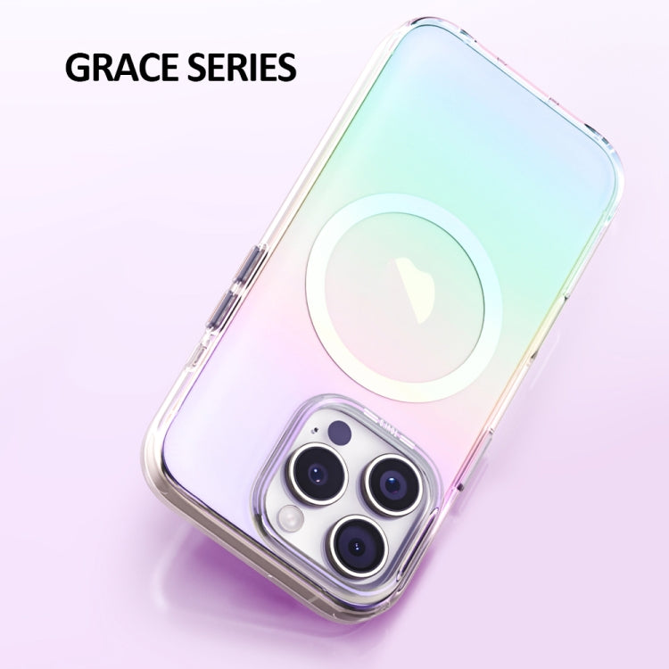 For iPhone 16 Pro TGVIS Grace Series MagSafe Magnetic Phone Case(Pink) - iPhone 16 Pro Cases by TGVIS | Online Shopping UK | buy2fix