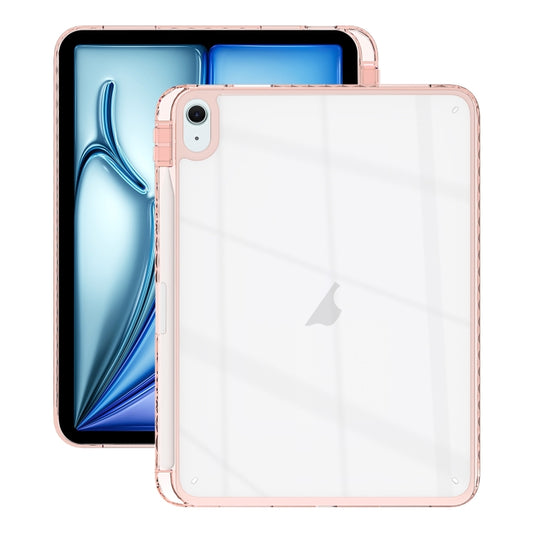 For iPad Air 13 2024 / Pro 12.9 2022 Acrylic Hybrid TPU Tablet Case with Pen Slot(Pink) - iPad Air 13 2024 Cases by buy2fix | Online Shopping UK | buy2fix