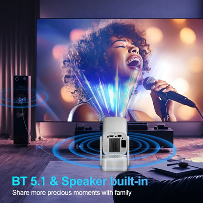 Y7S 720P Android 11 OS Portable Home WiFi Projector with Speaker, CPU:Allwinner H713(UK Plug) - Mini Projector by buy2fix | Online Shopping UK | buy2fix