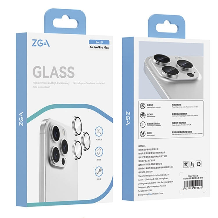 For iPhone 16 / 16 Plus AR Eagle Eye Phone Lens Film(Black) - iPhone 16 Plus Tempered Glass by ZGA | Online Shopping UK | buy2fix