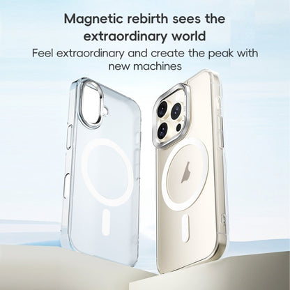 For iPhone 16 Pro Max ZGA Magsafe Clear PC Tempered Glass Phone Case(Frosted White) - iPhone 16 Pro Max Cases by ZGA | Online Shopping UK | buy2fix