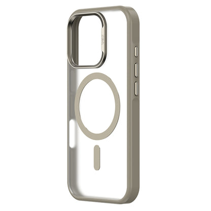 For iPhone 16 Pro ZGA Magsafe Frosted PC Hybrid TPU Phone Case(Grey) - iPhone 16 Pro Cases by ZGA | Online Shopping UK | buy2fix