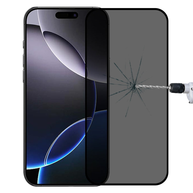 For iPhone 16 Pro Max Full Cover Anti-spy Silk Screen Tempered Glass Film - iPhone 16 Pro Max Tempered Glass by buy2fix | Online Shopping UK | buy2fix