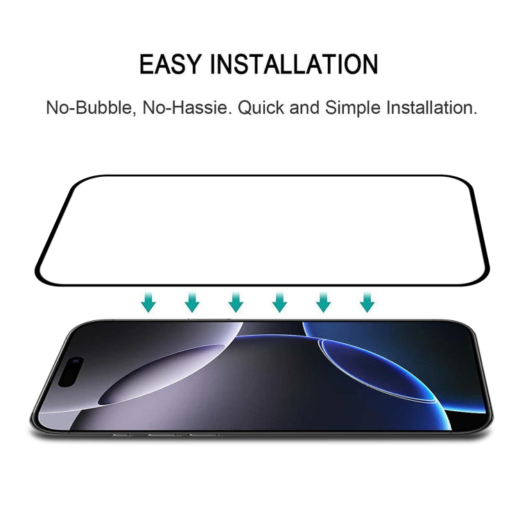 For iPhone 16 Pro Max Full Glue Screen Tempered Glass Film - iPhone 16 Pro Max Tempered Glass by buy2fix | Online Shopping UK | buy2fix