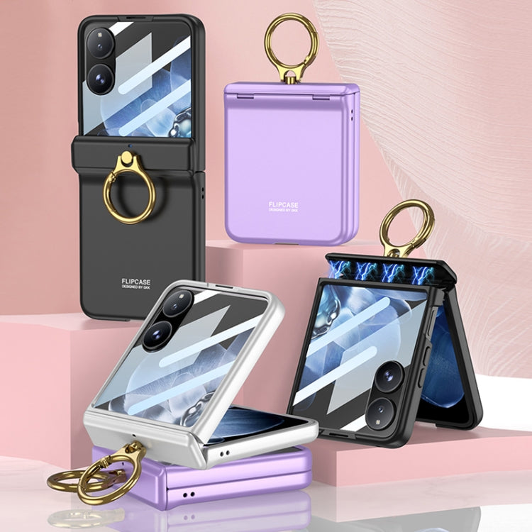 For Xiaomi Mix Flip GKK Integrated Magnetic Hinged Flip Case with Ring Holder(Purple) - Mix Flip Cases by GKK | Online Shopping UK | buy2fix