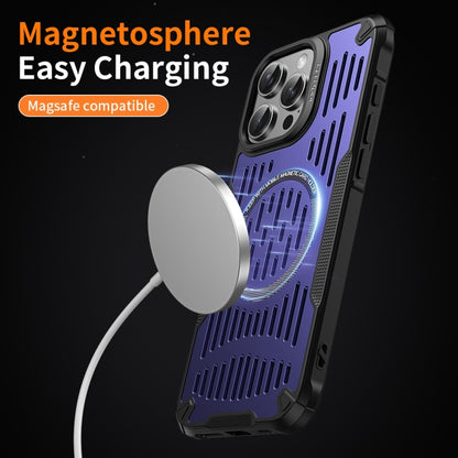 For iPhone 16 Pro Max Ice Front Cooling MagSafe Magnetic Phone Case(Black) - iPhone 16 Pro Max Cases by buy2fix | Online Shopping UK | buy2fix