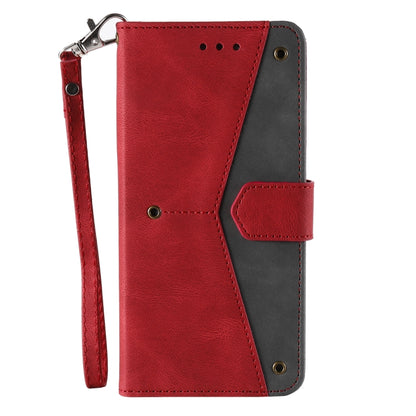 For Samsung Galaxy S25 Ultra 5G Nail Skin Feel Stitching Calf Texture Leather Phone Case(Red) - Galaxy S25 Ultra 5G Cases by buy2fix | Online Shopping UK | buy2fix