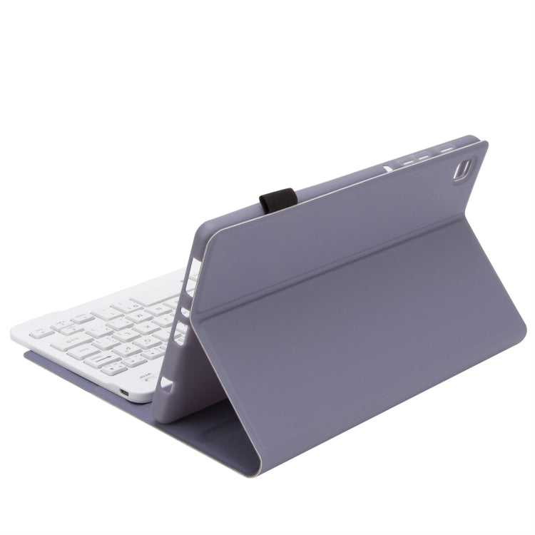 For Redmi Pad SE 8.7 A0N12 TPU Ultra-thin Detachable Bluetooth Keyboard Tablet Leather Case(Purple) - Others Keyboard by buy2fix | Online Shopping UK | buy2fix