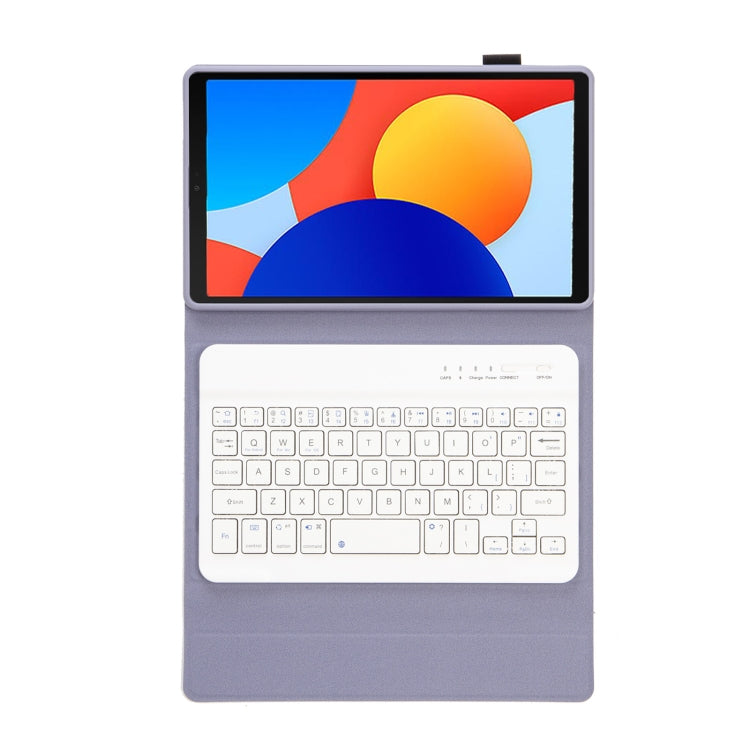 For Redmi Pad SE 8.7 A0N12 TPU Ultra-thin Detachable Bluetooth Keyboard Tablet Leather Case(Purple) - Others Keyboard by buy2fix | Online Shopping UK | buy2fix