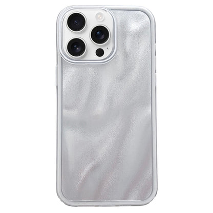 For iPhone 16 Pro Quicksand Texture Glitter TPU Hybrid PC Phone Case(White) - iPhone 16 Pro Cases by buy2fix | Online Shopping UK | buy2fix