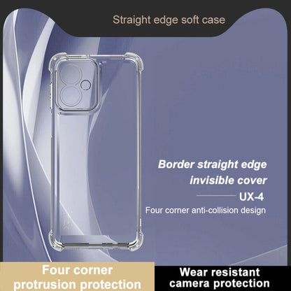 For Motorola Moto G54 5G / G64 5G IMAK UX-4 Series Four-corner Shockproof Phone Case(Transparent) - Motorola Cases by imak | Online Shopping UK | buy2fix