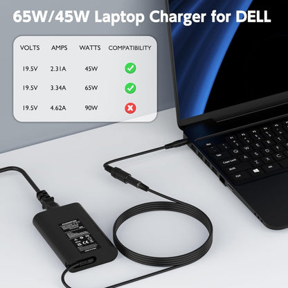 65W 19.5V 3.34A Laptop Notebook Power Adapter For Dell 4.5 x 3.0, Plug:UK Plug - For Dell by buy2fix | Online Shopping UK | buy2fix