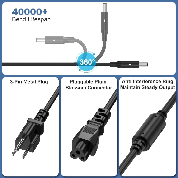 130W 19.5V 6.67A  Laptop Notebook Power Adapter For Dell 4.5 x 3.0, Plug:UK Plug - For Dell by buy2fix | Online Shopping UK | buy2fix