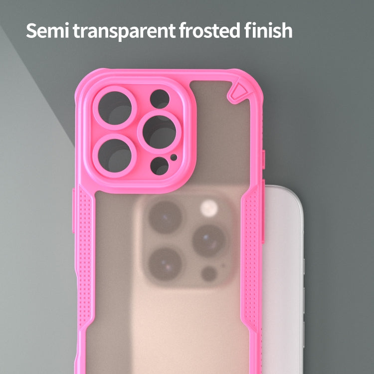 For iPhone 16 Pro Max Armor Glaze PC Hybrid TPU Phone Case(Pink) - iPhone 16 Pro Max Cases by buy2fix | Online Shopping UK | buy2fix