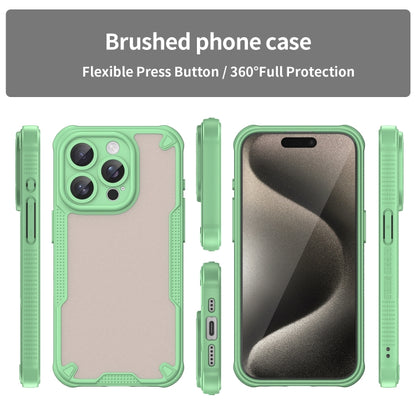 For iPhone 15 Pro Max Armor Glaze PC Hybrid TPU Phone Case(Green) - iPhone 15 Pro Max Cases by buy2fix | Online Shopping UK | buy2fix