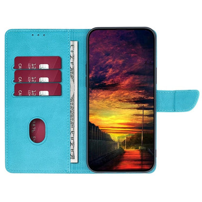 For iPhone 16 Pro Max Calf Texture Buckle Flip Leather Phone Case(Light Blue) - iPhone 16 Pro Max Cases by buy2fix | Online Shopping UK | buy2fix