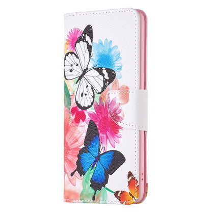 For Samsung Galaxy S25 Ultra 5G Colored Drawing Pattern Leather Phone Case(Butterflies) - Galaxy S25 Ultra 5G Cases by buy2fix | Online Shopping UK | buy2fix