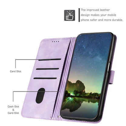 For Samsung Galaxy S25 Ultra 5G Dream Triangle Leather Phone Case with Long Lanyard(Purple) - Galaxy S25 Ultra 5G Cases by buy2fix | Online Shopping UK | buy2fix