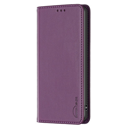 For Samsung Galaxy S25 Ultra 5G Magnetic Leather Phone Case(Purple) - Galaxy S25 Ultra 5G Cases by buy2fix | Online Shopping UK | buy2fix