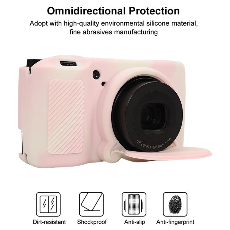 For Ricoh GR III Soft Silicone Protective Case(Mist Pink) - Protective Case by buy2fix | Online Shopping UK | buy2fix