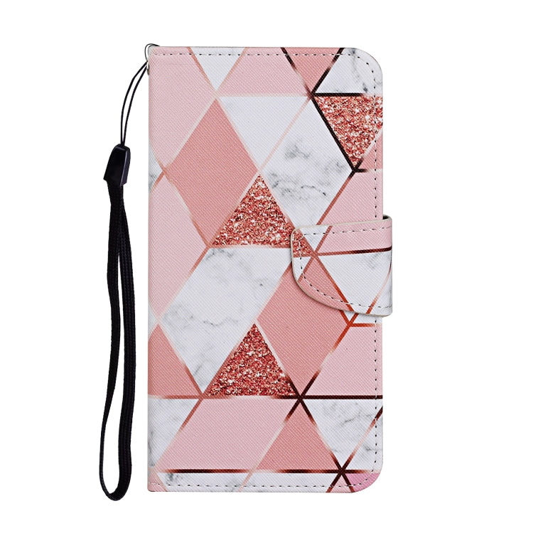 For Samsung Galaxy S25+ 5G Colored Drawing Pattern Leather Phone Case(Marble) - Galaxy S25+ 5G Cases by buy2fix | Online Shopping UK | buy2fix