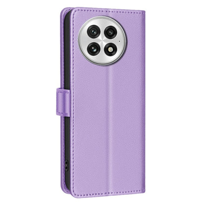 For OnePlus 13 Litchi Texture RFID Anti-theft Leather Phone Case(Purple) - OnePlus Cases by buy2fix | Online Shopping UK | buy2fix