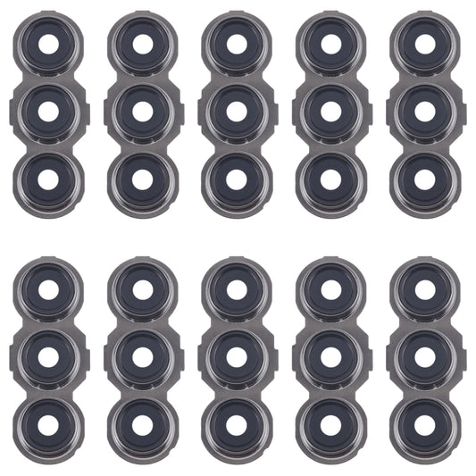 For Samsung Galaxy F55 SM-E556B 10pcs Rear Camera Lens Cover(Black) - Other Galaxy Parts by buy2fix | Online Shopping UK | buy2fix