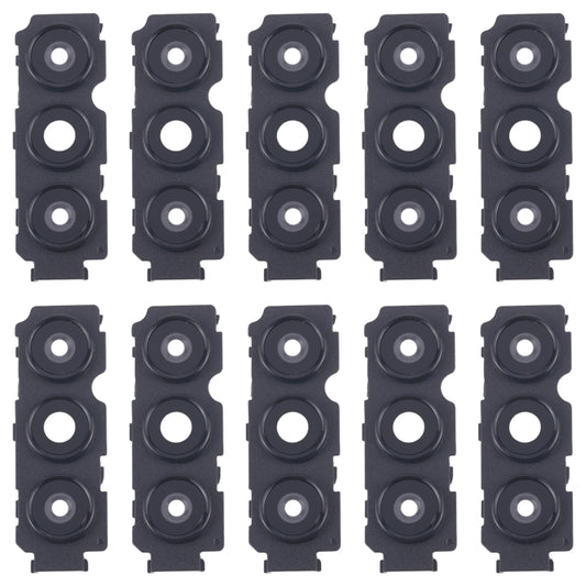 For Samsung Galaxy A04s SM-A047F 10pcs Rear Camera Lens Cover(Black) - Galaxy A Series Parts by buy2fix | Online Shopping UK | buy2fix