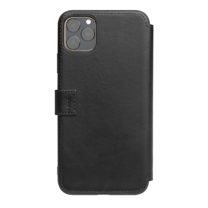 For iPhone 11 Pro QIALINO Business Magnetic Buckle Horizontal Flip Leather Case with Card Slots(Black) - iPhone 11 Pro Cases by QIALINO | Online Shopping UK | buy2fix