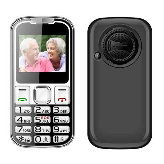 W26 Elder Keypad Phone, 2.2 inch, 6800mAh, 21 Keys, SOS, FM, Dual SIM, GSM, Plug:US Plug(Black) - Others by buy2fix | Online Shopping UK | buy2fix