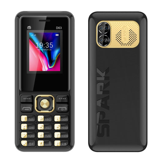 D63 Elder Keypad Phone, 1.77 inch, 3600mAh, SOS, FM, Dual SIM, GSM, Plug:US Plug(Black) - Others by buy2fix | Online Shopping UK | buy2fix