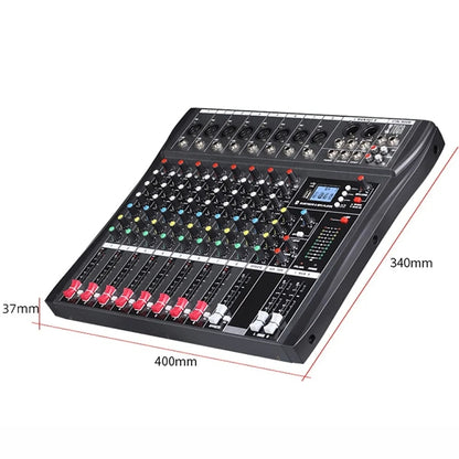 XTUGA CT80X 8-Channels Audio Mixer DJ Mixing Console with 48V Power Supply(US Plug) - Live Sound Effects Processors by XTUGA | Online Shopping UK | buy2fix